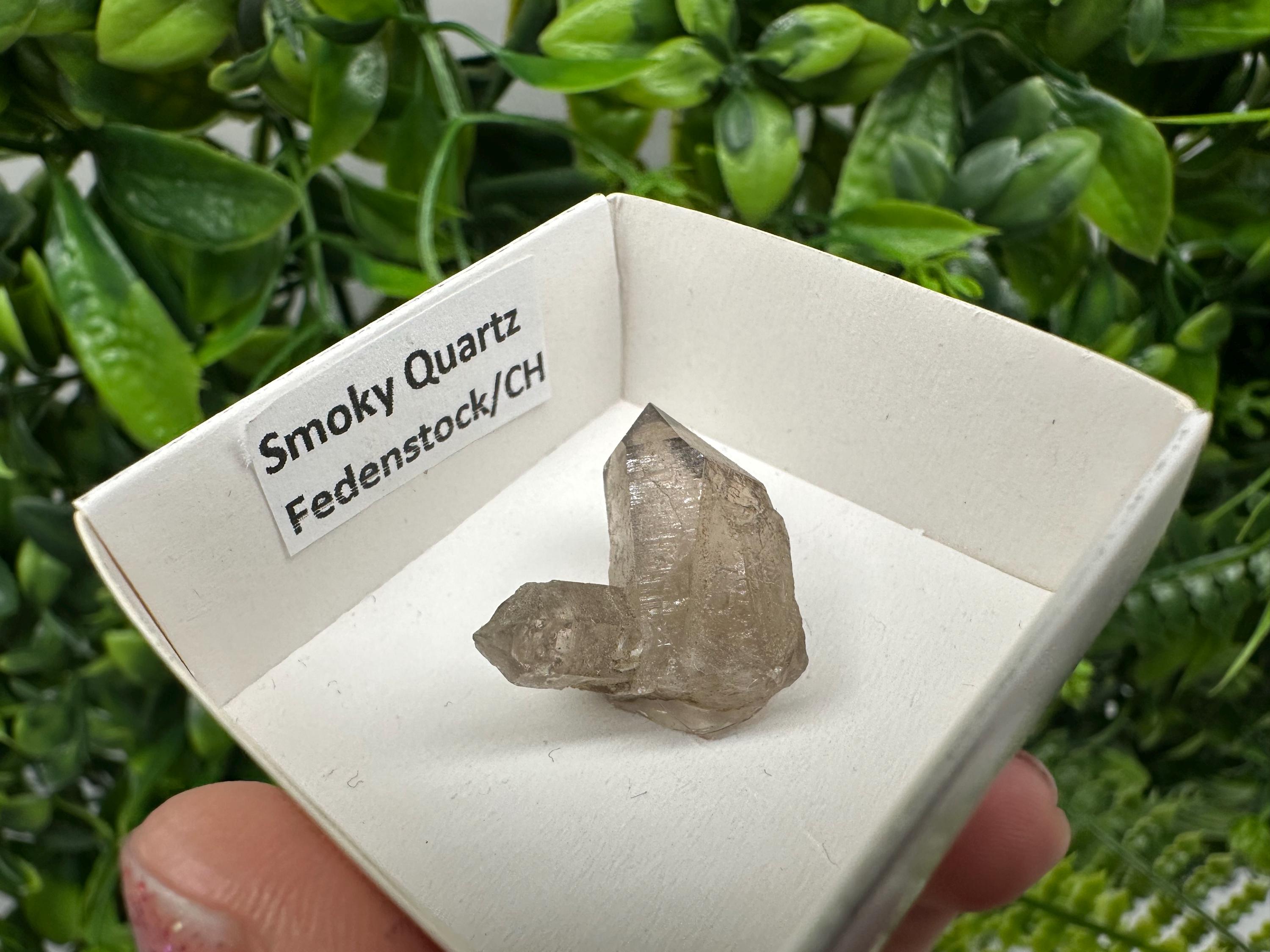 Rare Smoky Quartz Point, Fedenstock Switzerland Mineral Specimen