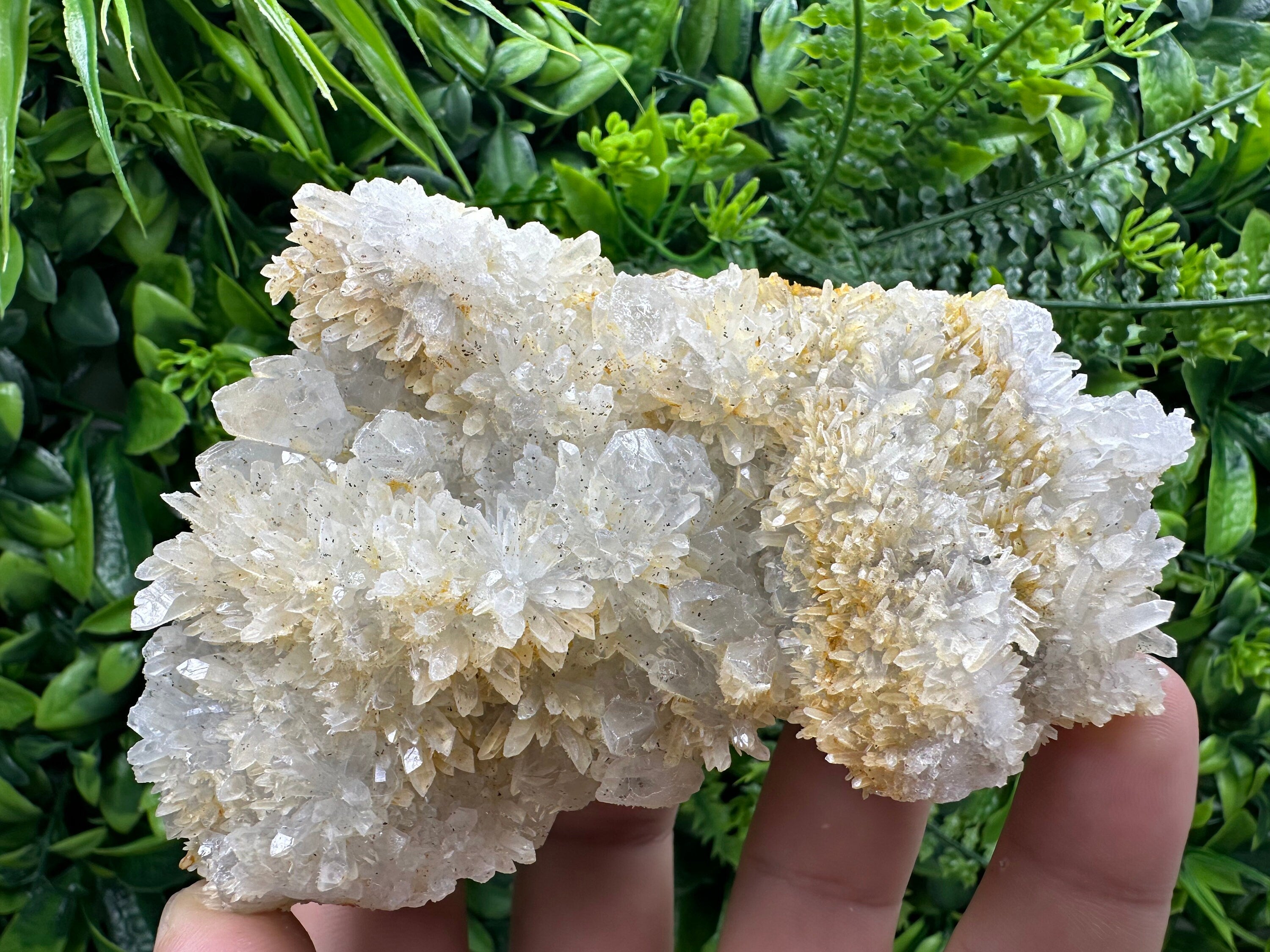 Quartz with Limonite, Iron Oxide Mineral Specimen