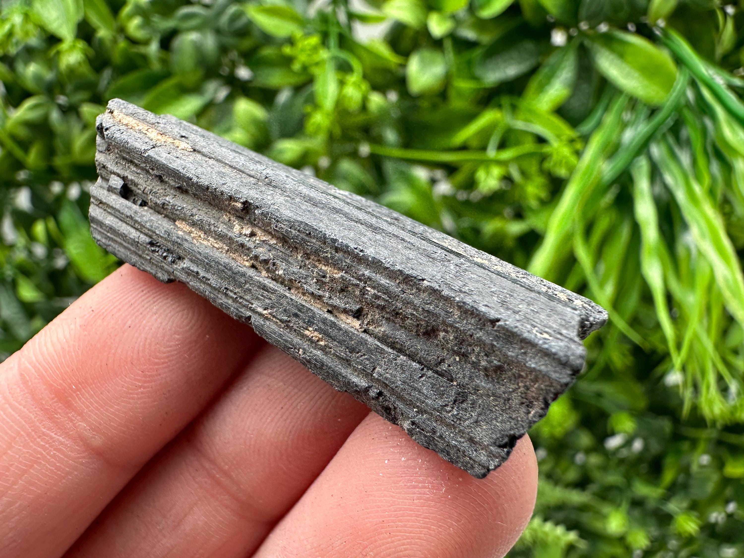 Natural Black Tourmaline Crystal – Raw Protective Stone, Healing Crystal, Grounding Mineral Gift