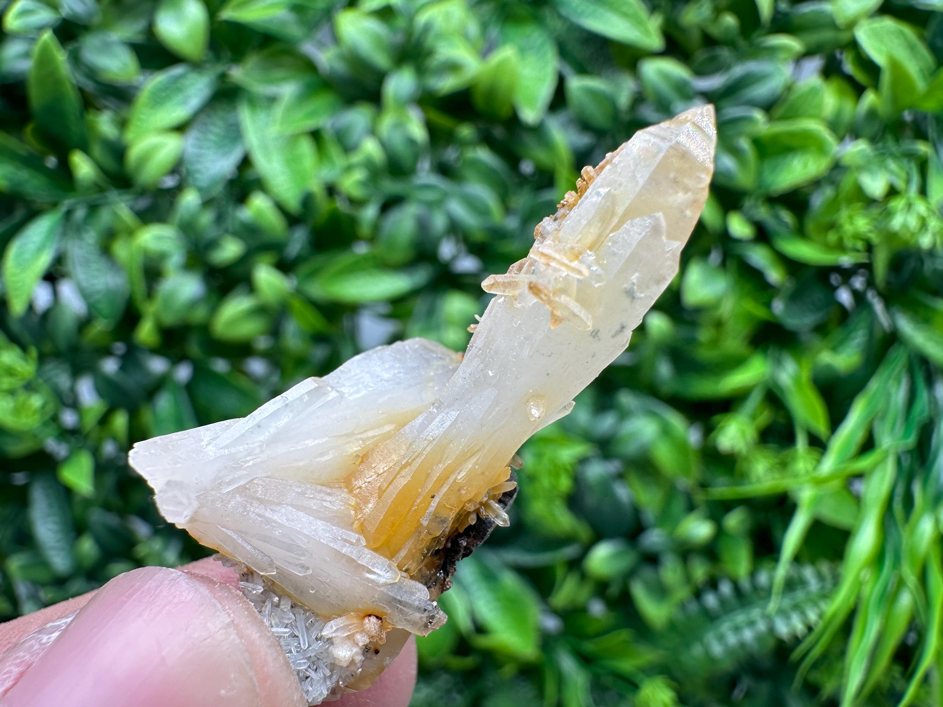 Quartz with Limonite, Iron Oxide Mineral Specimen