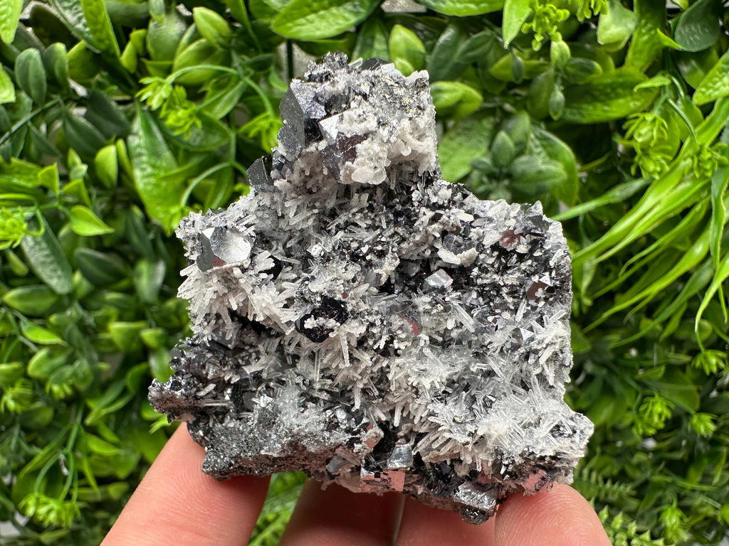 Galena Sphalerite Calcite Pyrite Quartz Mineral Specimen, Borieva Mine Souvenir Crystal Home Decor