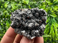 Sphalerite on Green Quartz, Bulgaria Mineral Specimen