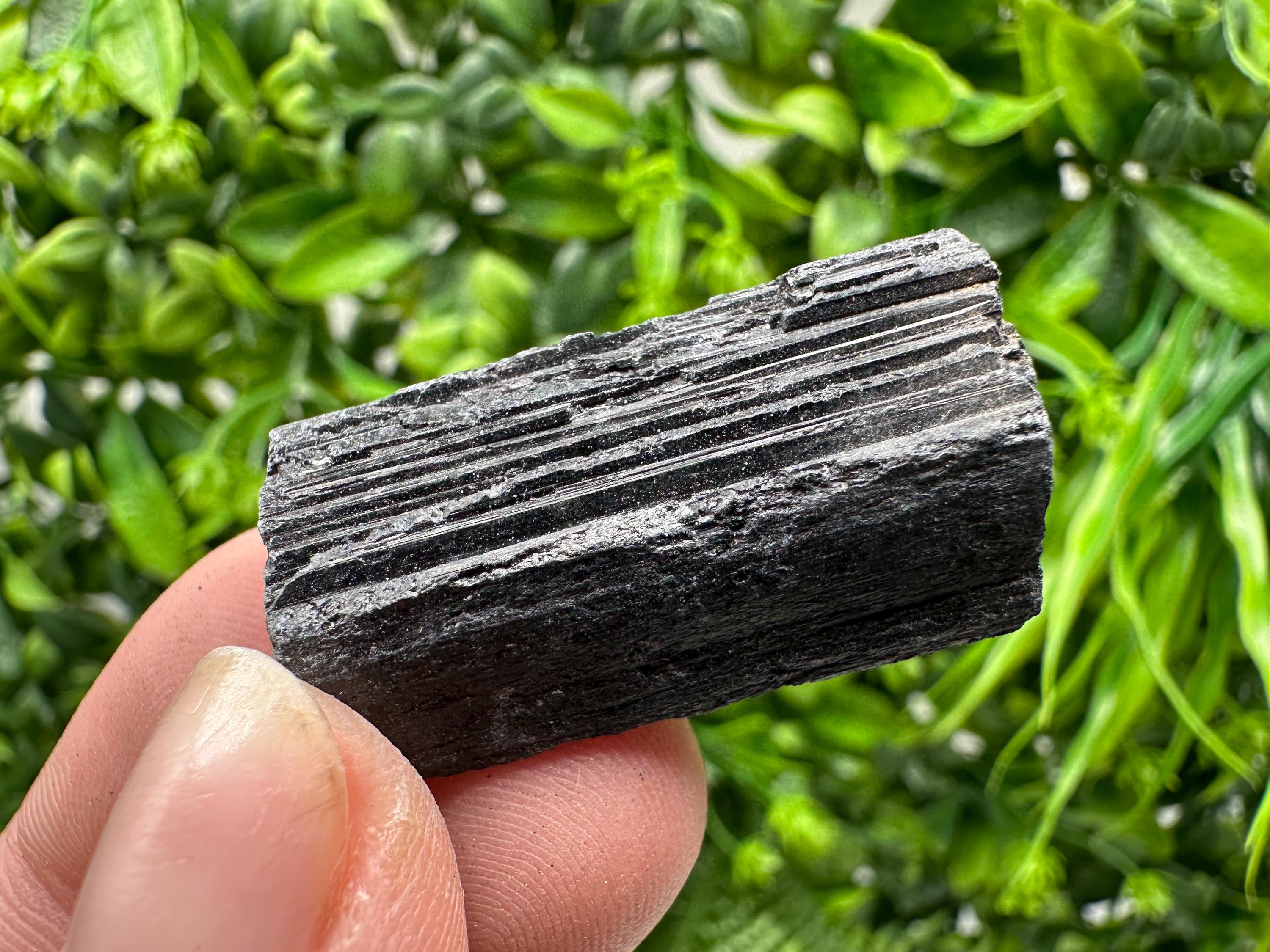 Natural Black Tourmaline Crystal – Raw Protective Stone, Healing Crystal, Grounding Mineral Gift