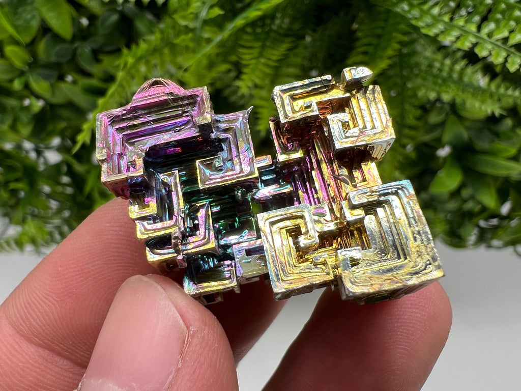 Rainbow Bismuth Crystal: Rare Gemstone Collection