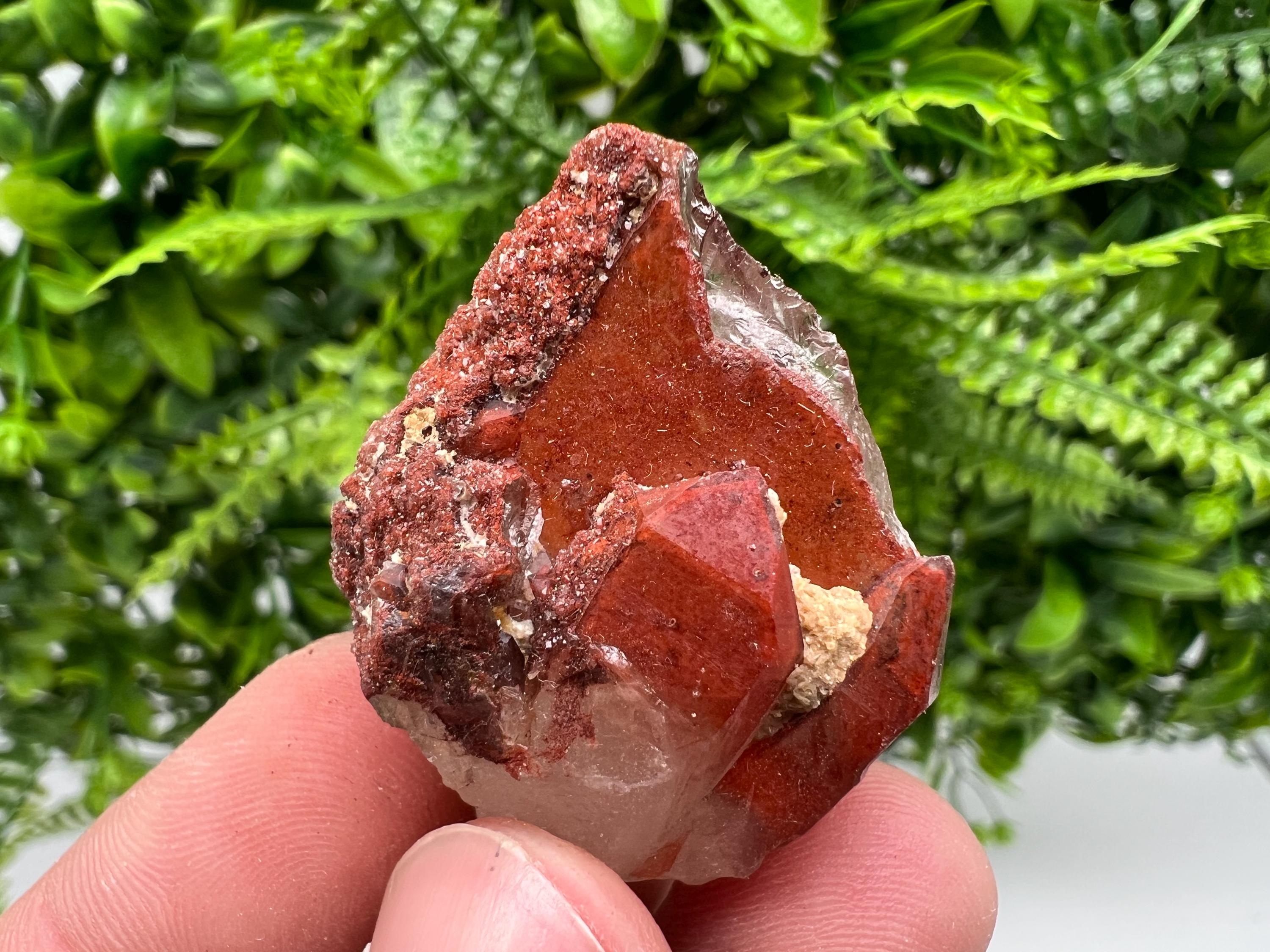 Stunning Red,Hematite Quartz,phantoms Red Quartz from Morocco,natural mineral specimen,collection crystal,collected Quartz,rare red Quartz