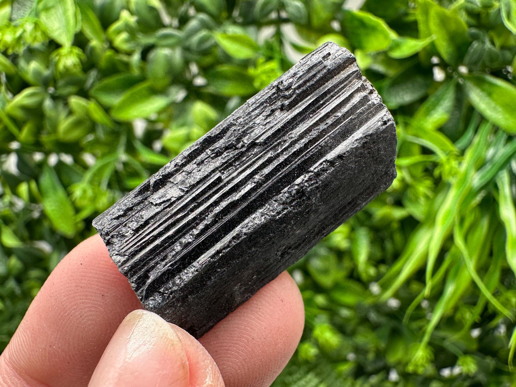 Natural Black Tourmaline Crystal – Raw Protective Stone, Healing Crystal, Grounding Mineral Gift