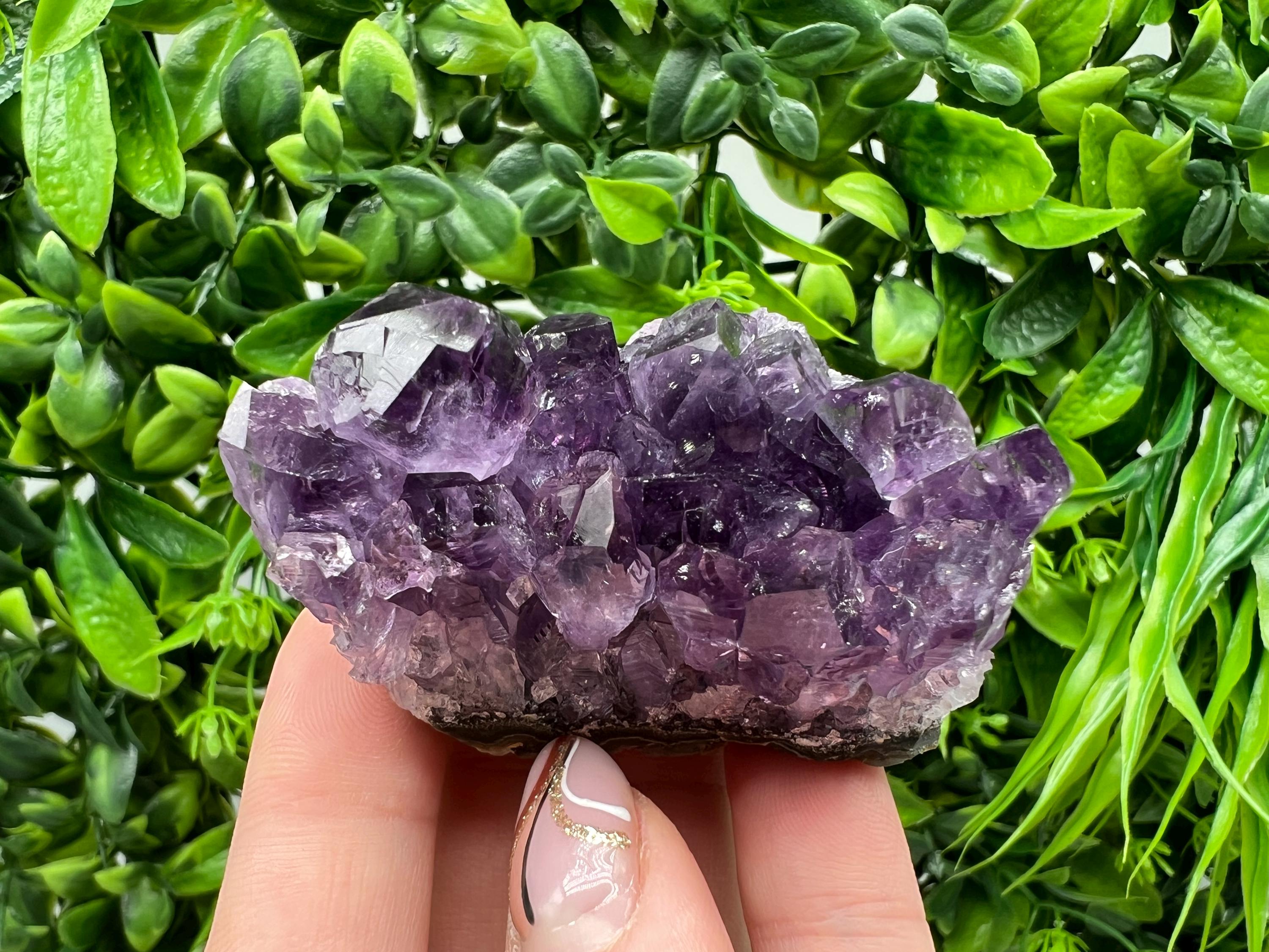 Uruguay Amethyst Crystal: Purple Quartz Home Decor, Energy Stone