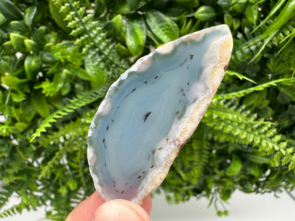 Agate Slice: Polished Quartz Crystal, Spiritual Healing Stone