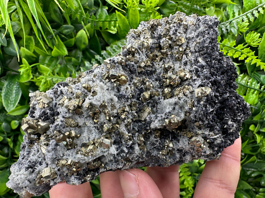 Pyrite Quartz Sphalerite Crystal Cluster, Borieva Mine Bulgaria