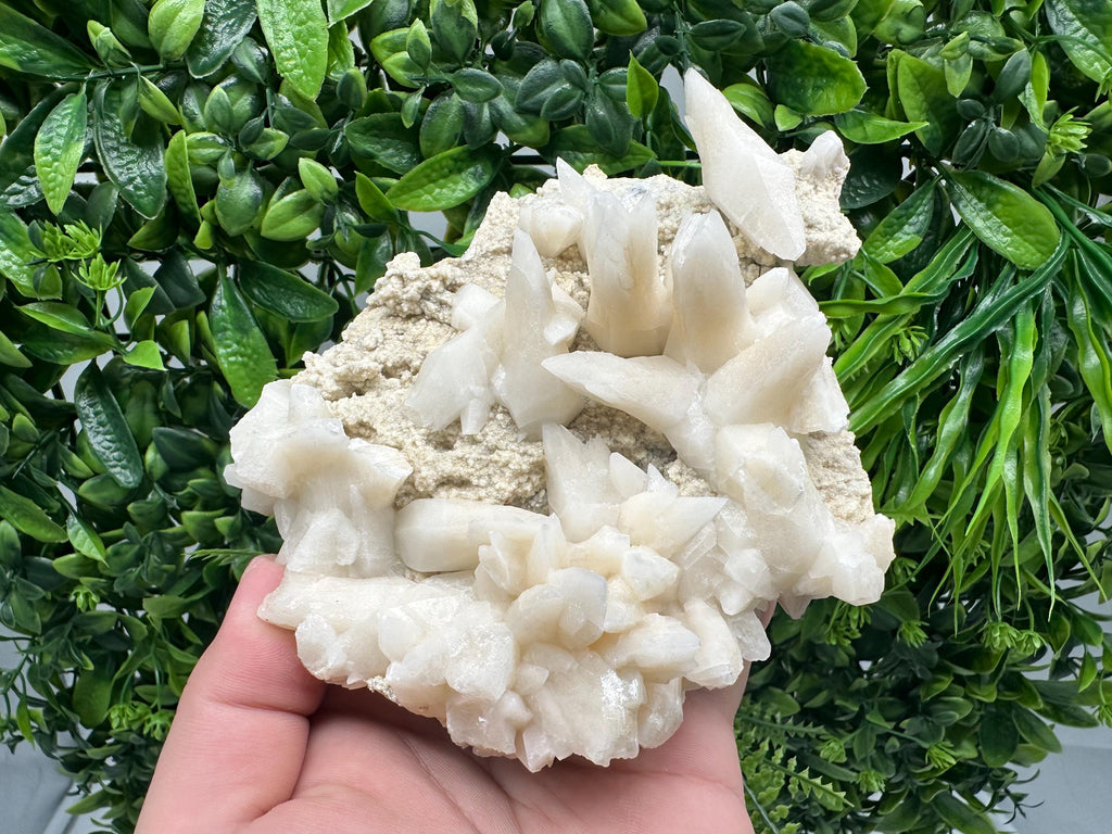 Calcite on Aragonite: Djurcovo Mine, Bulgaria Crystal