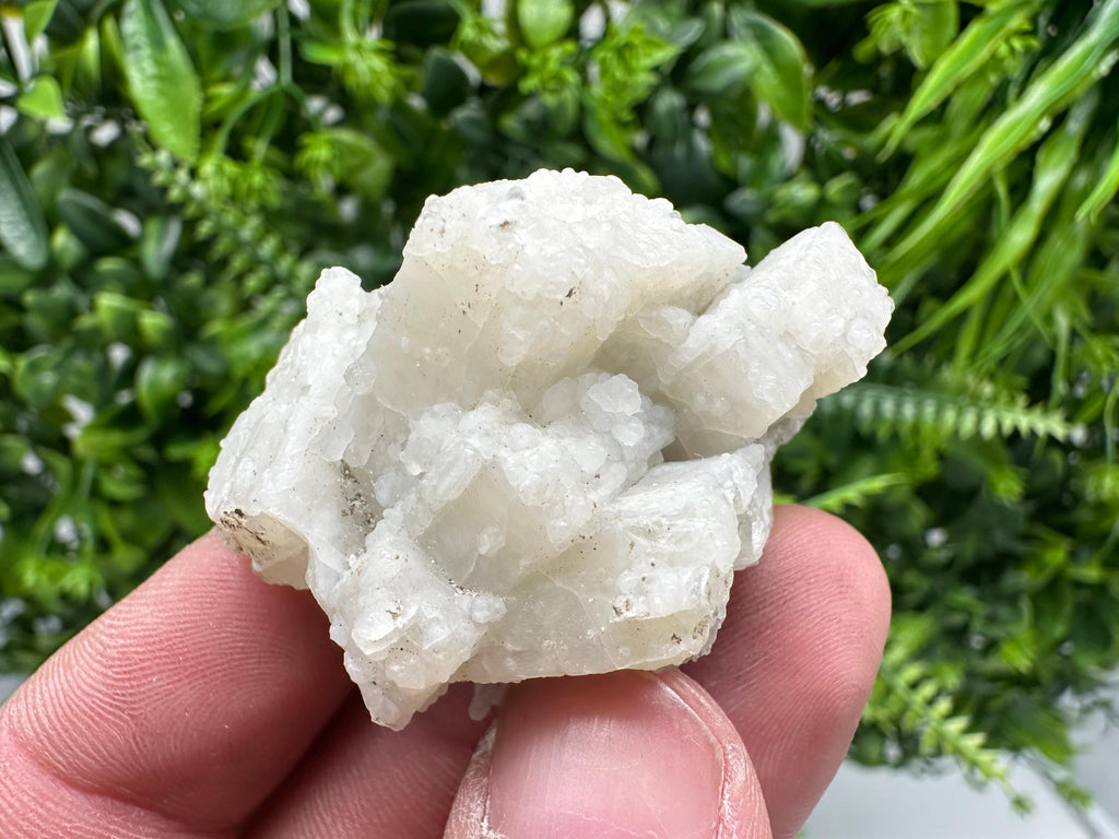 Rare Fluorescent Calcite after Barite on Chalcedony - Androvo, Bulgaria