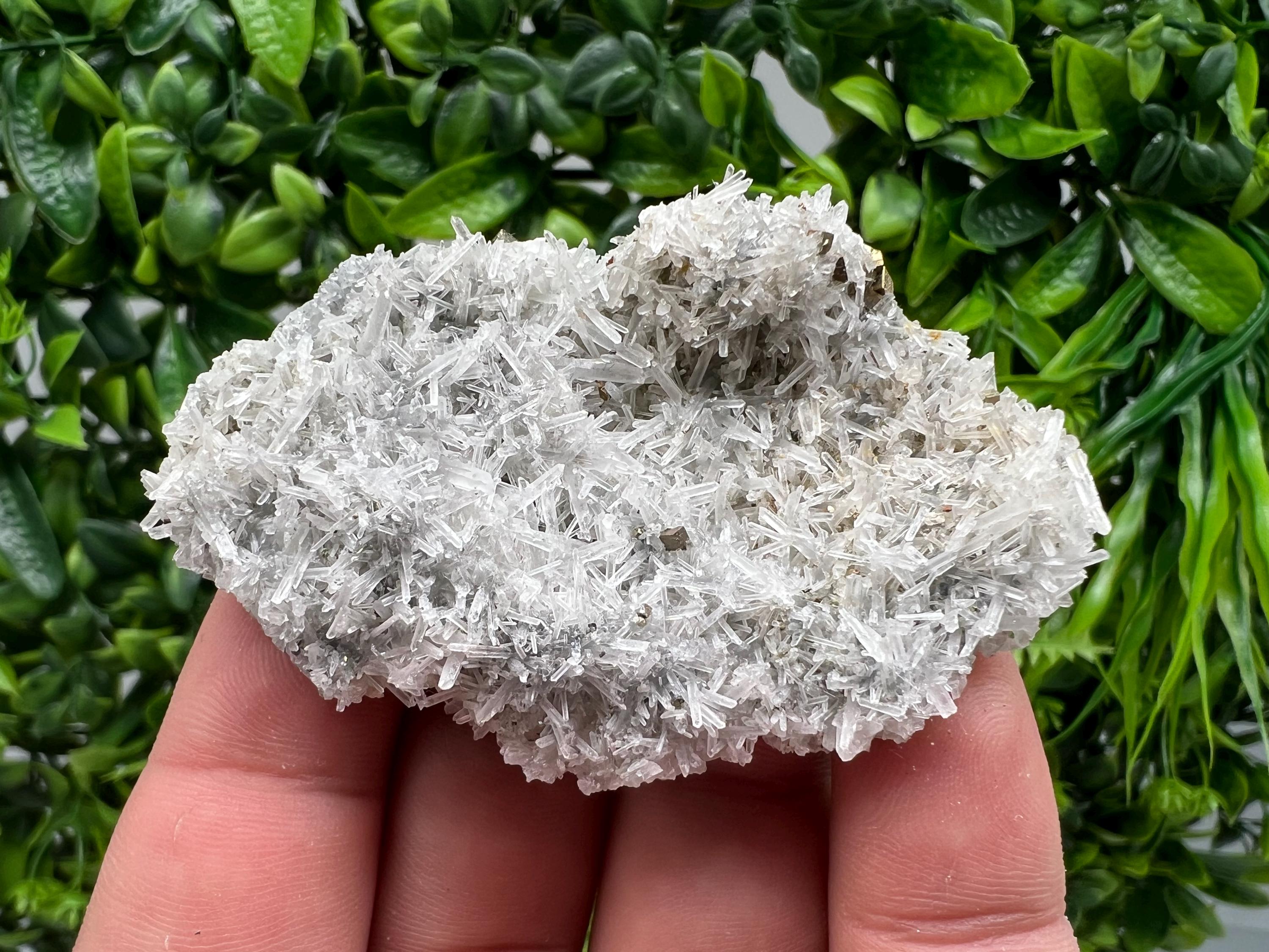 Rainbow Pyrite on Quartz with Oxide, Natural Crystal Souvenir, Borieva Bulgaria