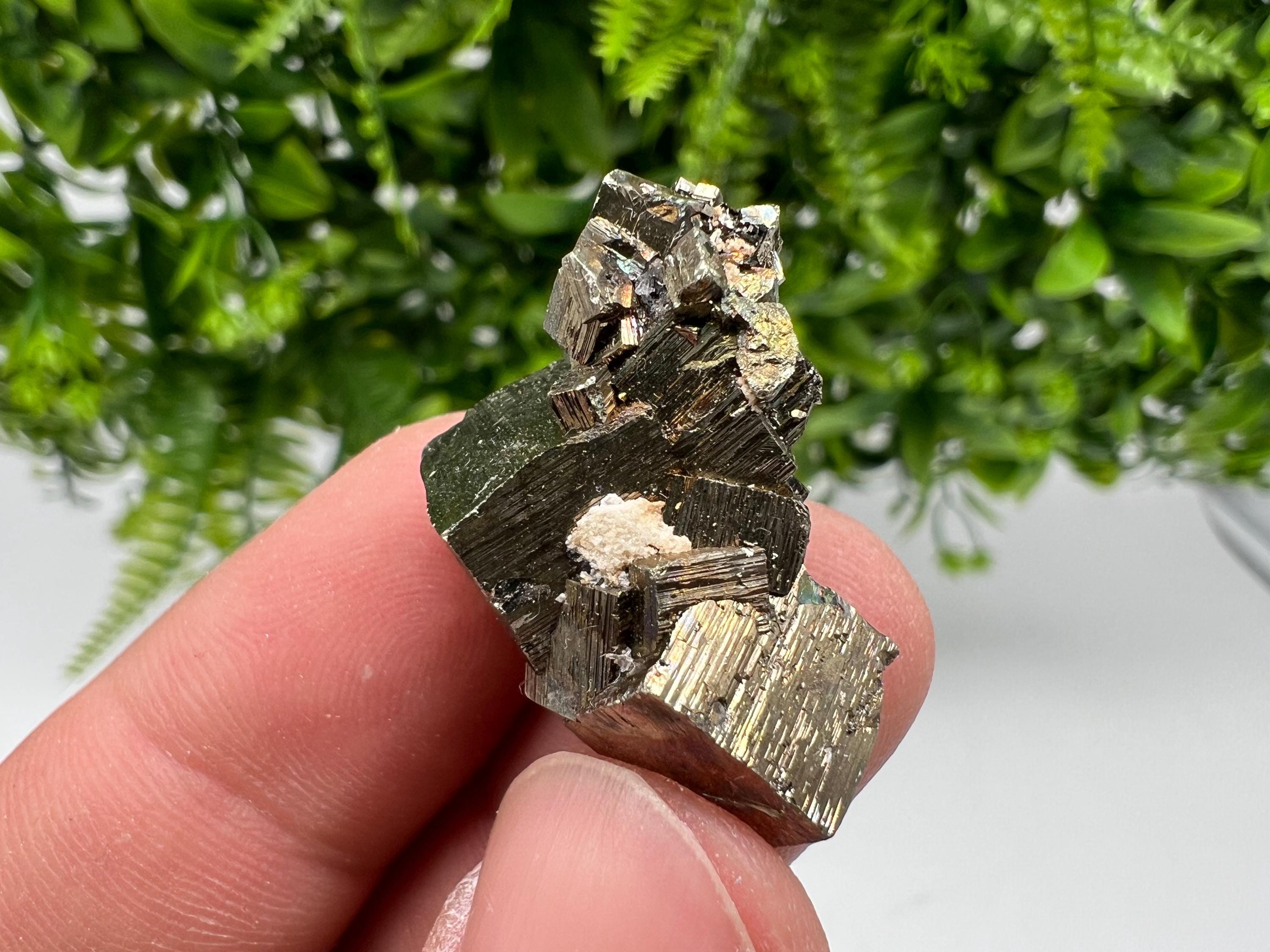 Rainbow Pyrite Hematite Cluster: Borieva Mine, Bulgaria