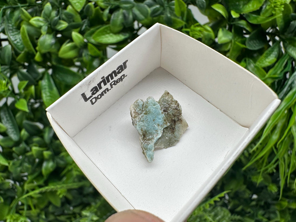 Rare Raw Larimar Specimen: Dom. Rep. Mineral Collection (20mm)