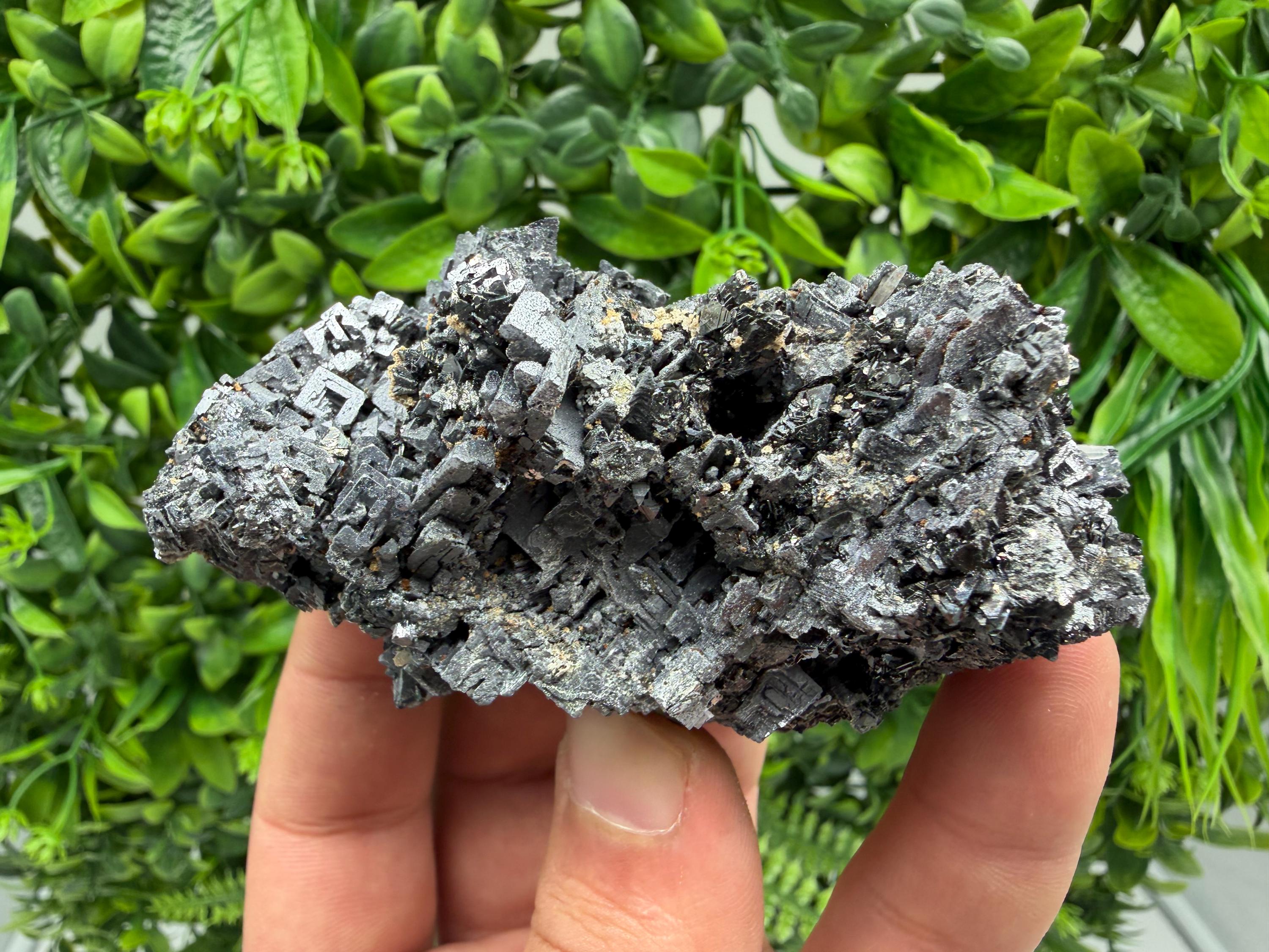 Aesthetic Natural shiny Galena whit Siderite and Quartz from 9 th September mine,Bulgaria,collection specimen,rare galena,Galena cluster