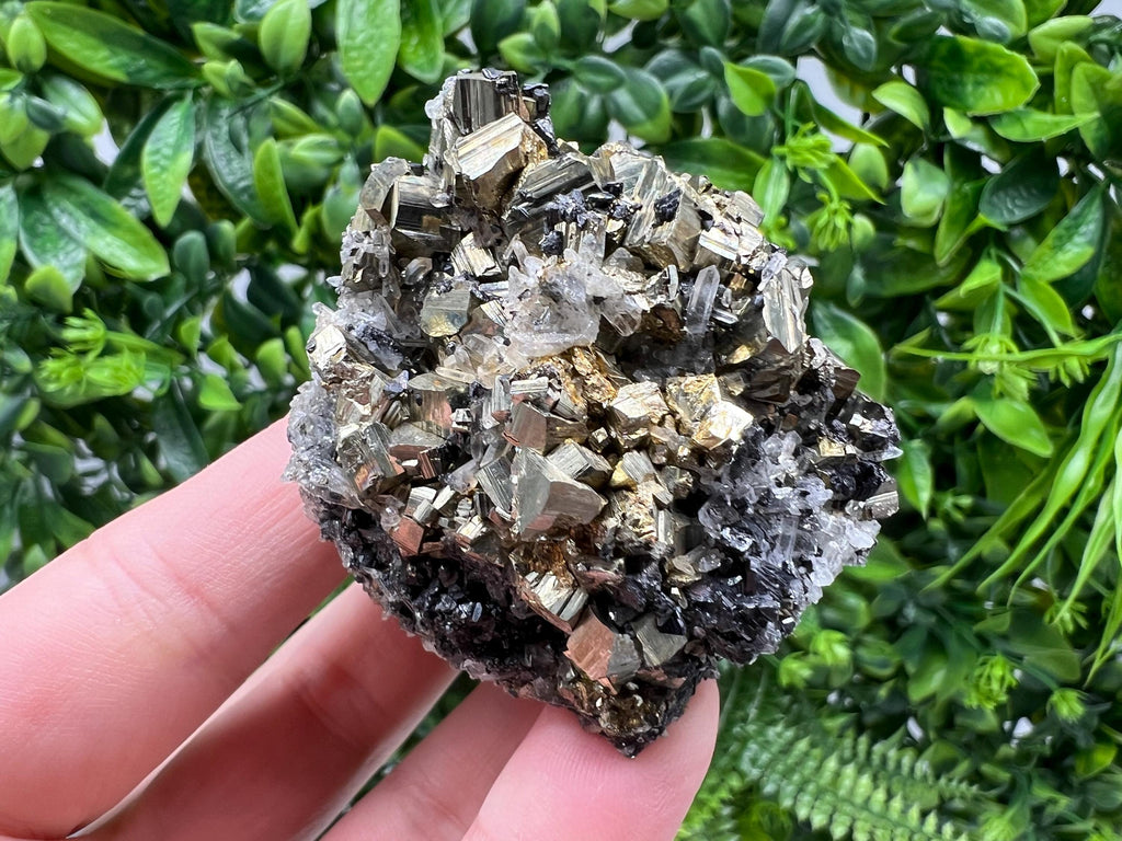 Stunning Pyrite on Quartz,Calcite from Borieva mine,Madan,Bulgaria,natural,collectible mineral specimen,home decor stone,collection crystal