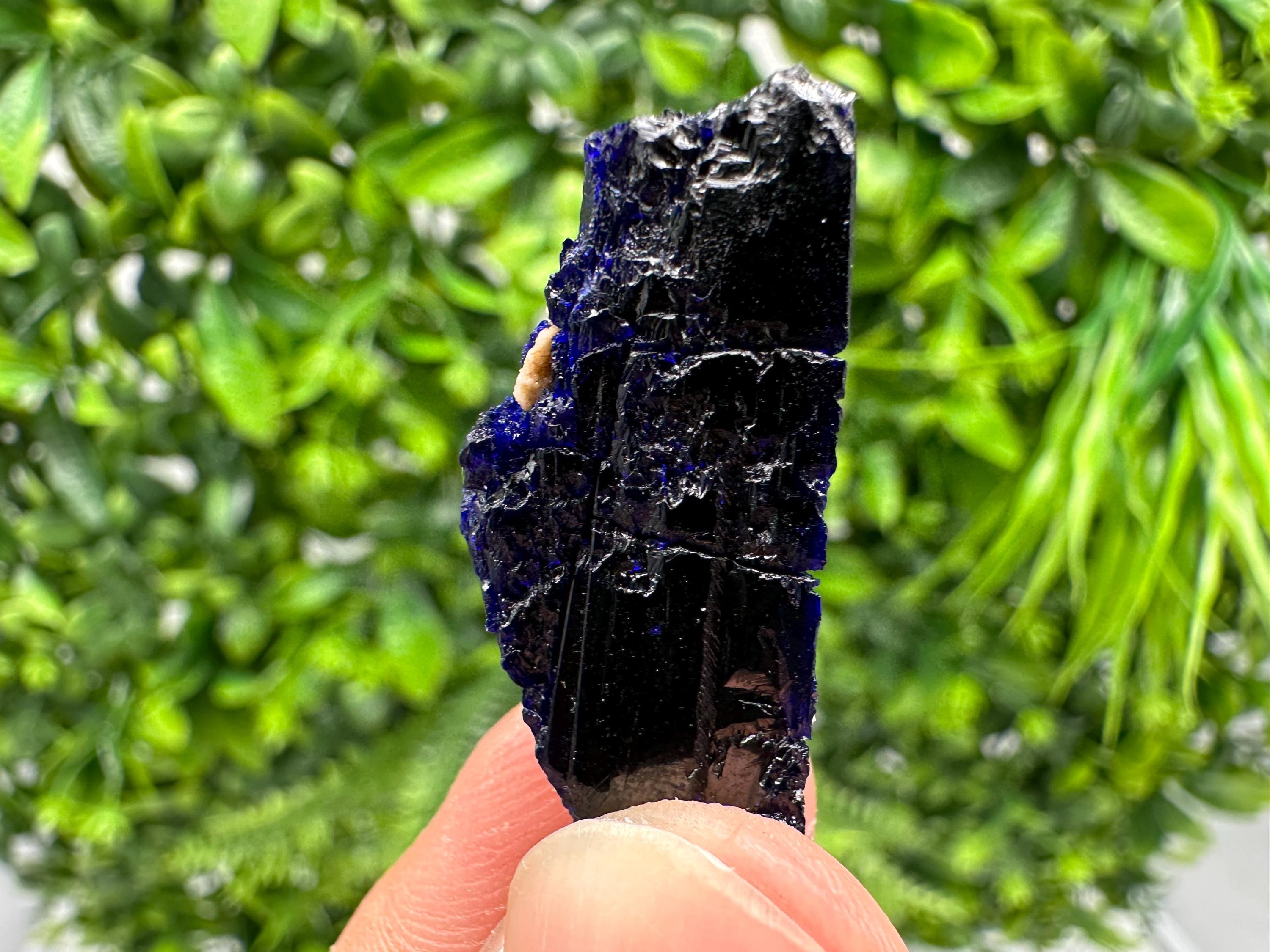 Crystallized Azurite-Kerrouchen,Morocco-Blue Azurite Specimen-High Quality Blue Azurite-Azurite Mineral Specimen, gemmy,lustrous of Azurite