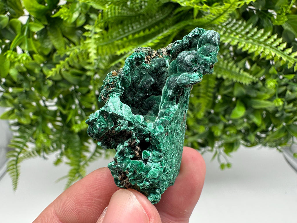 Green Polished Malachite Crystal, Congo Mineral Specimen