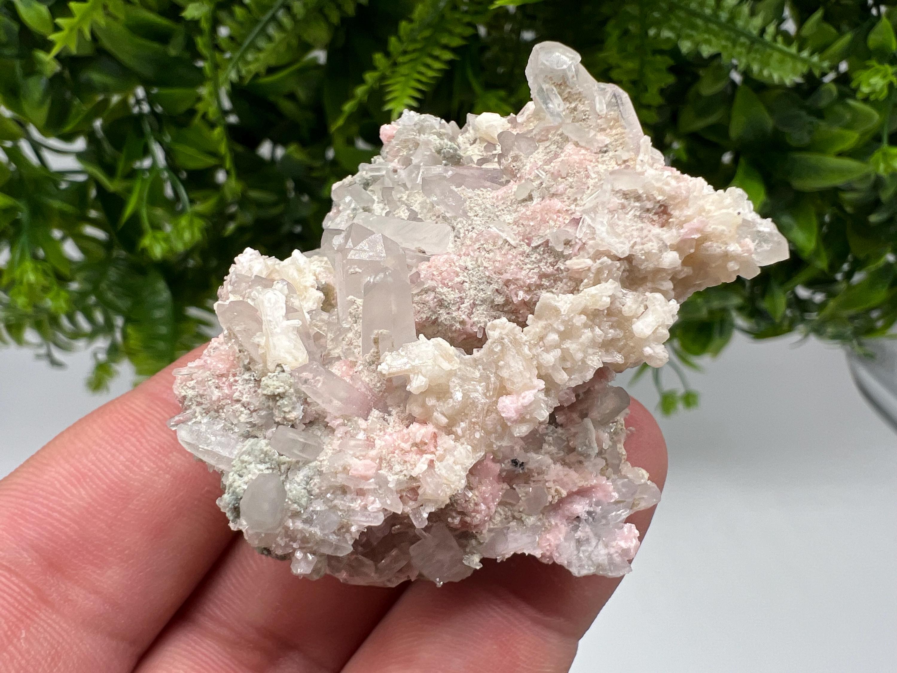 Pink Rhodochrosite Crystal: Starnica Mine, Bulgaria - Home Decor Stone