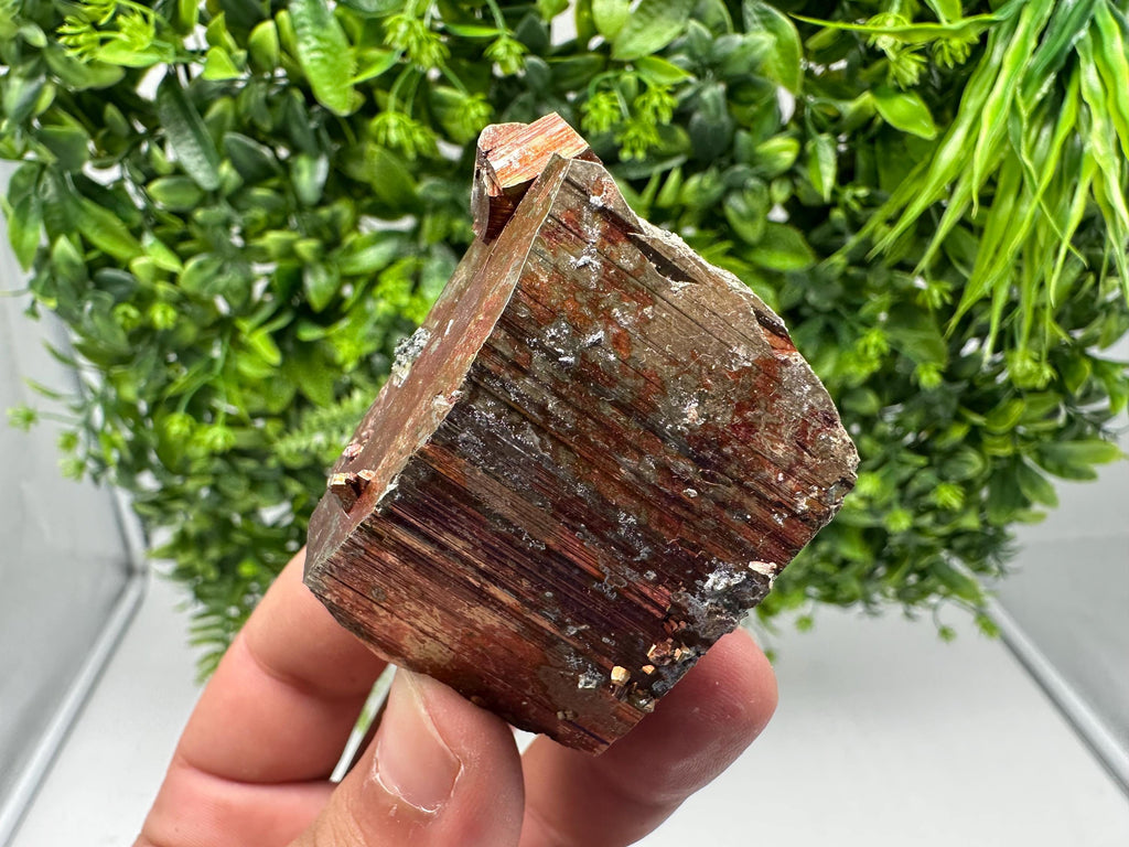 Rainbow Pyrite with Calcite, Natural Crystal Mineral Souvenir, Borieva Bulgaria
