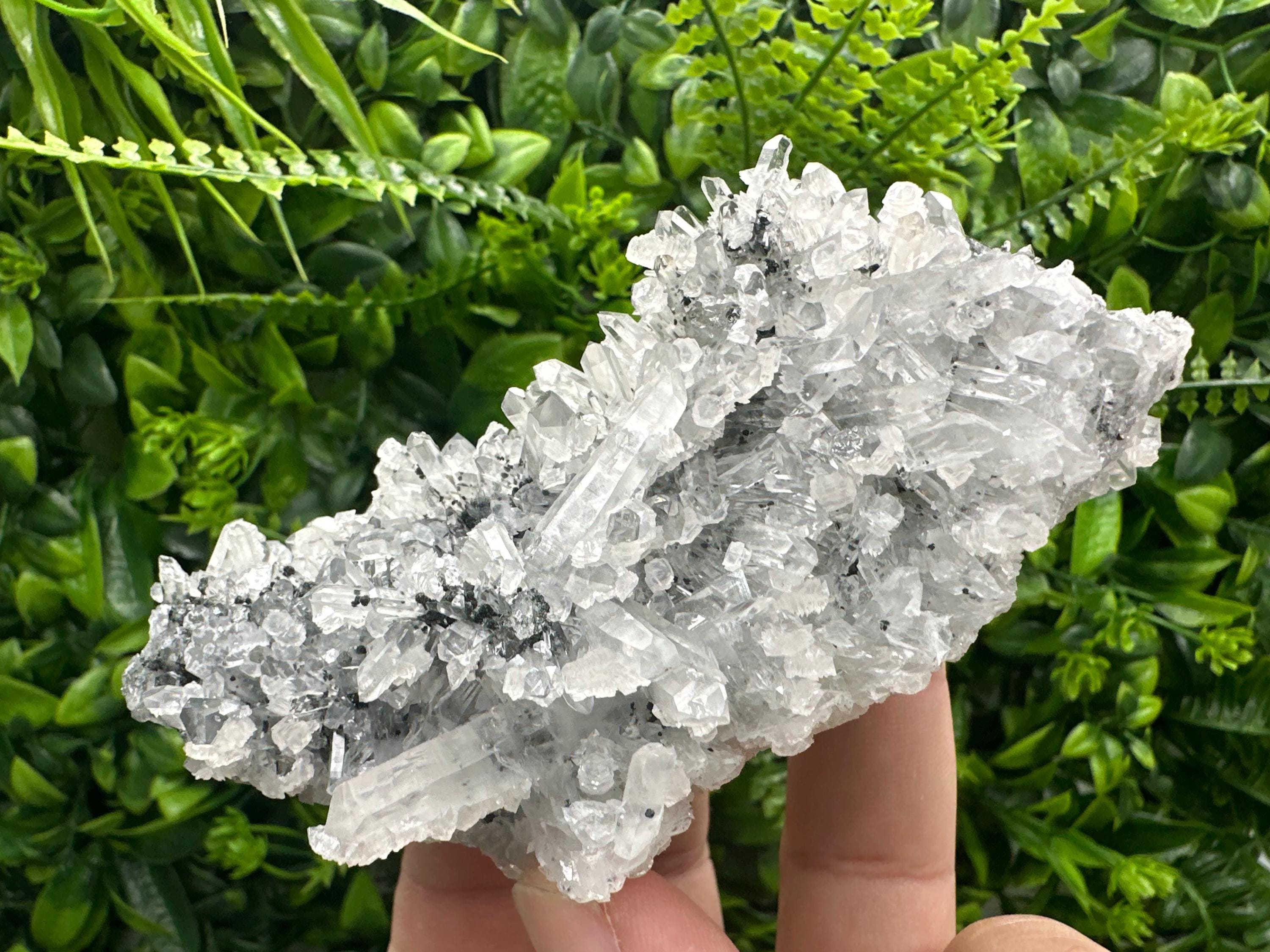 Transparent Quartz Cluster, Borieva Mine Crystal Specimen