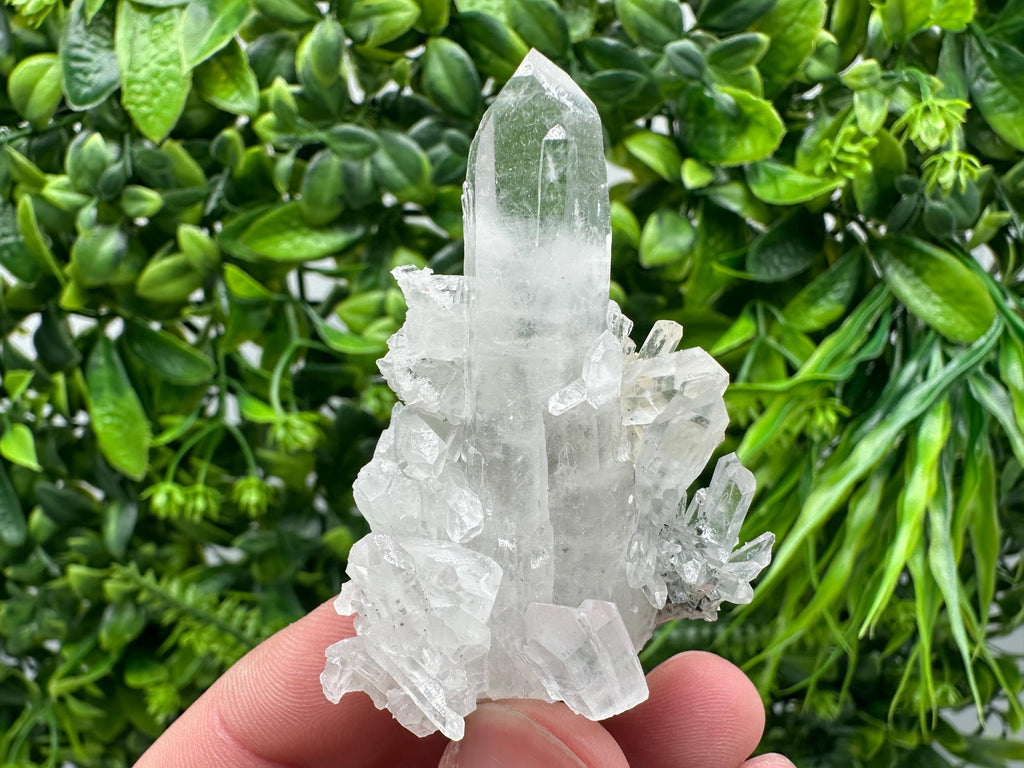 Green Quartz Specimen: Chlorite and Sphalerite Inclusions