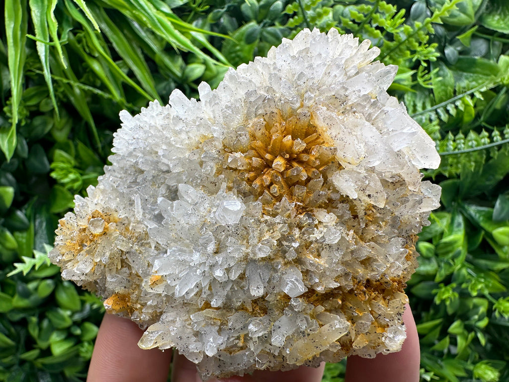 Transparent Quartz Cluster with Mineral Inclusions, Bulgaria