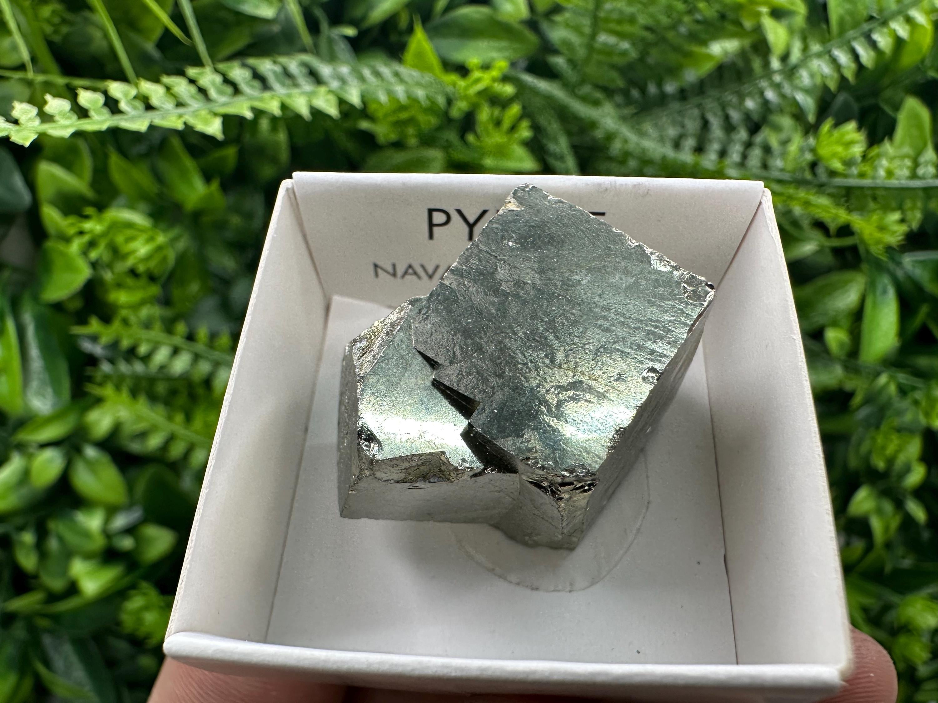 Large Pyrite Cube, Navajun Spain, Shiny Mineral Specimen