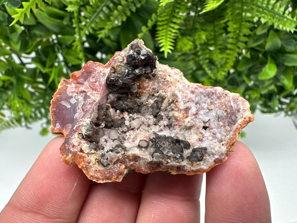 Moroccan Red Chalcedony Crystal Specimen: Rare Mineral Gift
