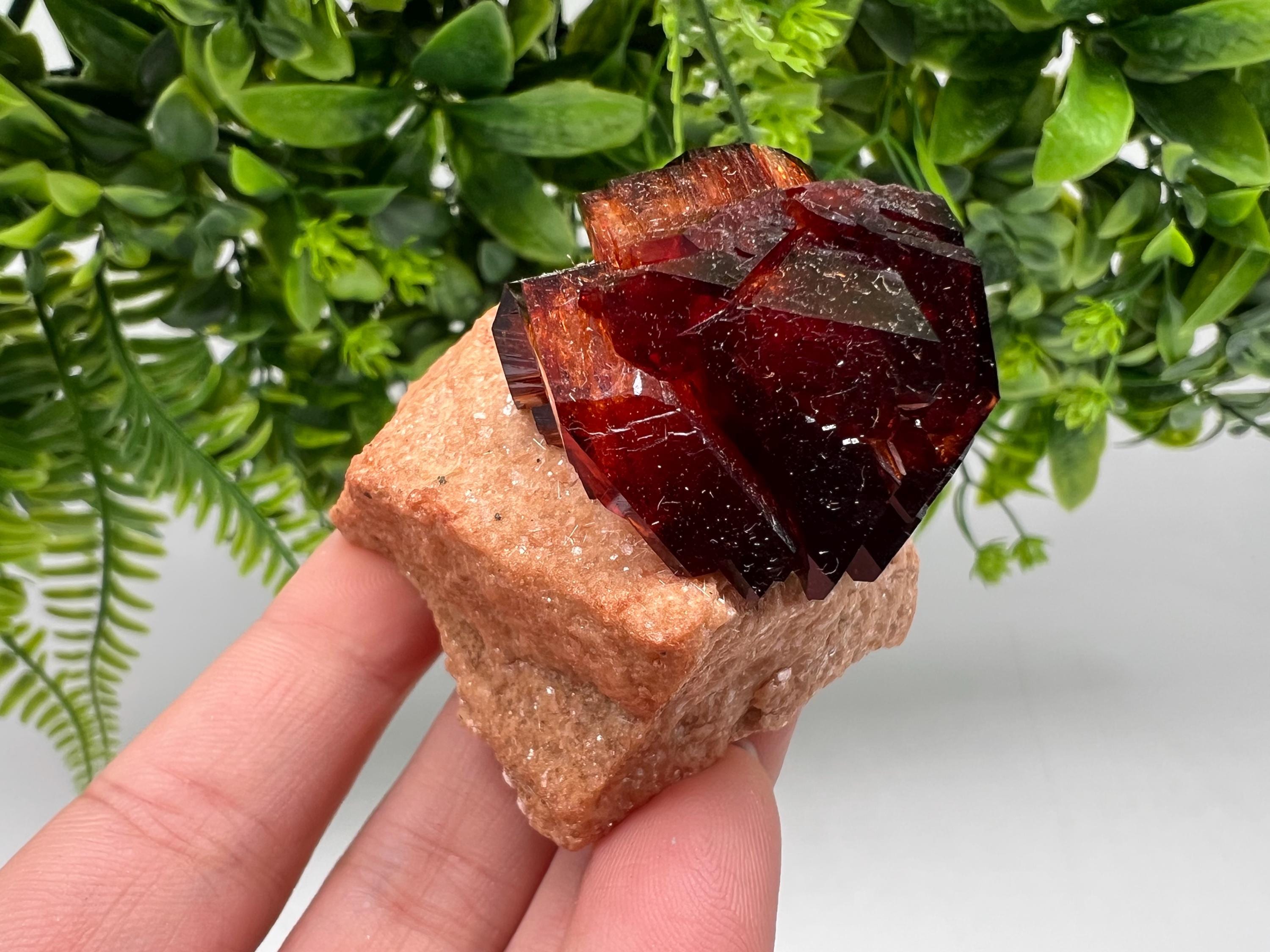 Orange-Brown Arcanite Mineral Specimen, Santa Ana Tin Mine