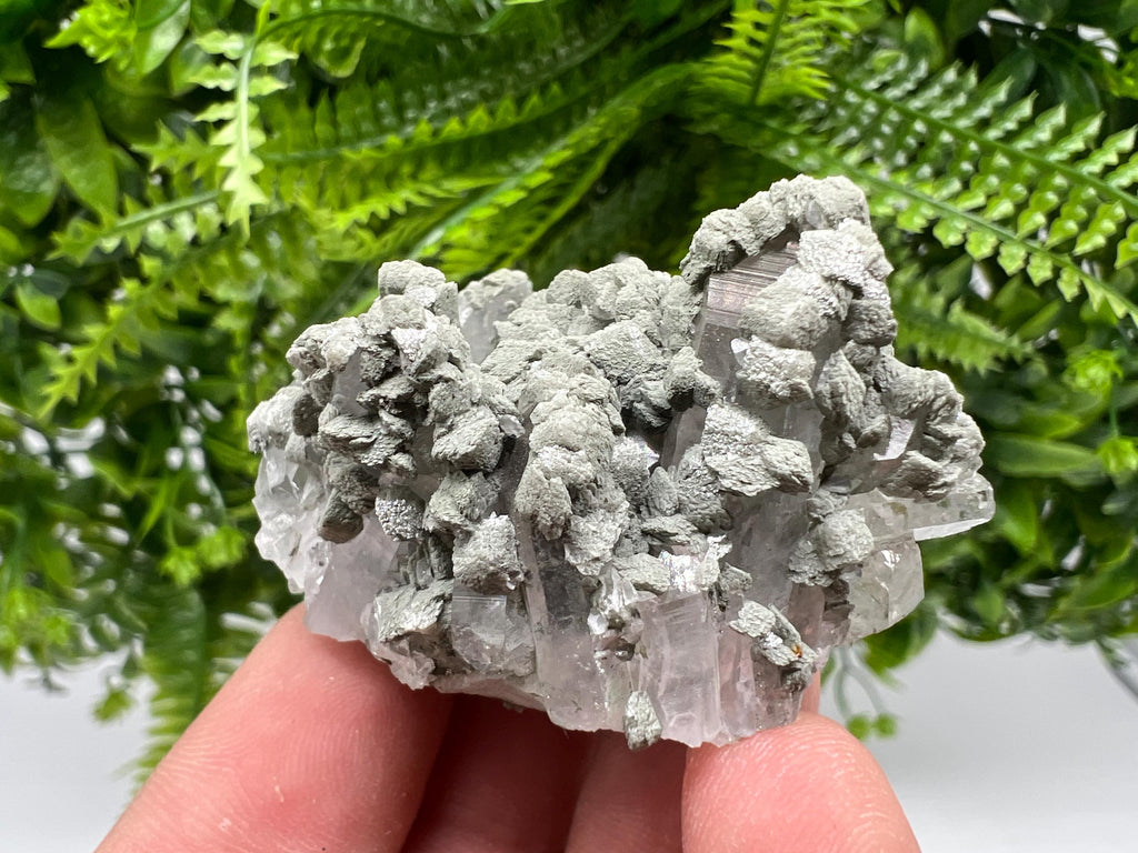 Calcite Quartz on Chlorite Matrix, Borieva Mine Mineral Specimen