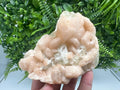 Apophyllite Stilbite on Chalcedony, India Crystal Specimen