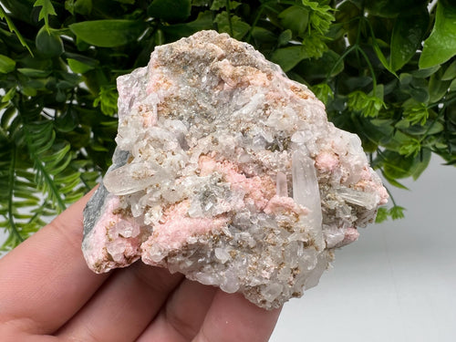 Beautiful Rhodochrosite perfect pink color Starnica Mine Davidcovo Bulgaria natural minerals souvenir crystal gift home decor stone gift