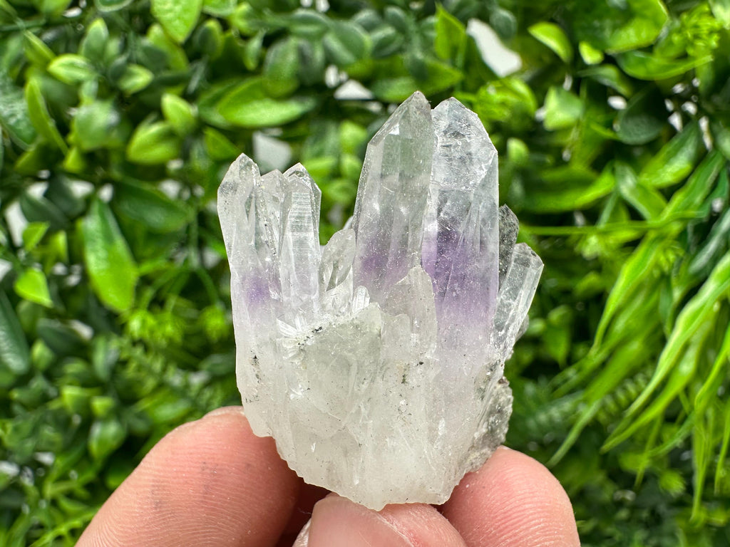 Amethyst Phantom Quartz with Chalcedony and Chlorite Inclusions