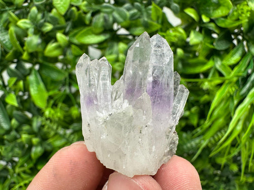 Amethyst Phantom Quartz with Chalcedony and Chlorite Inclusions