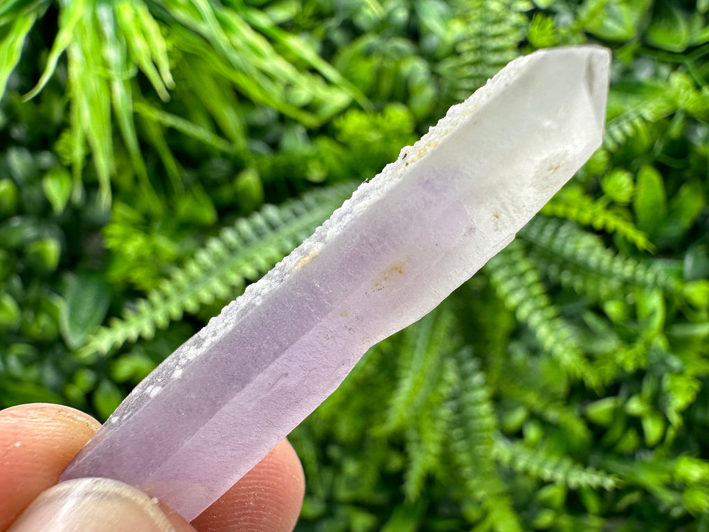 Amethyst Phantom Quartz Crystal with Chalcedony and Chlorite Inclusions