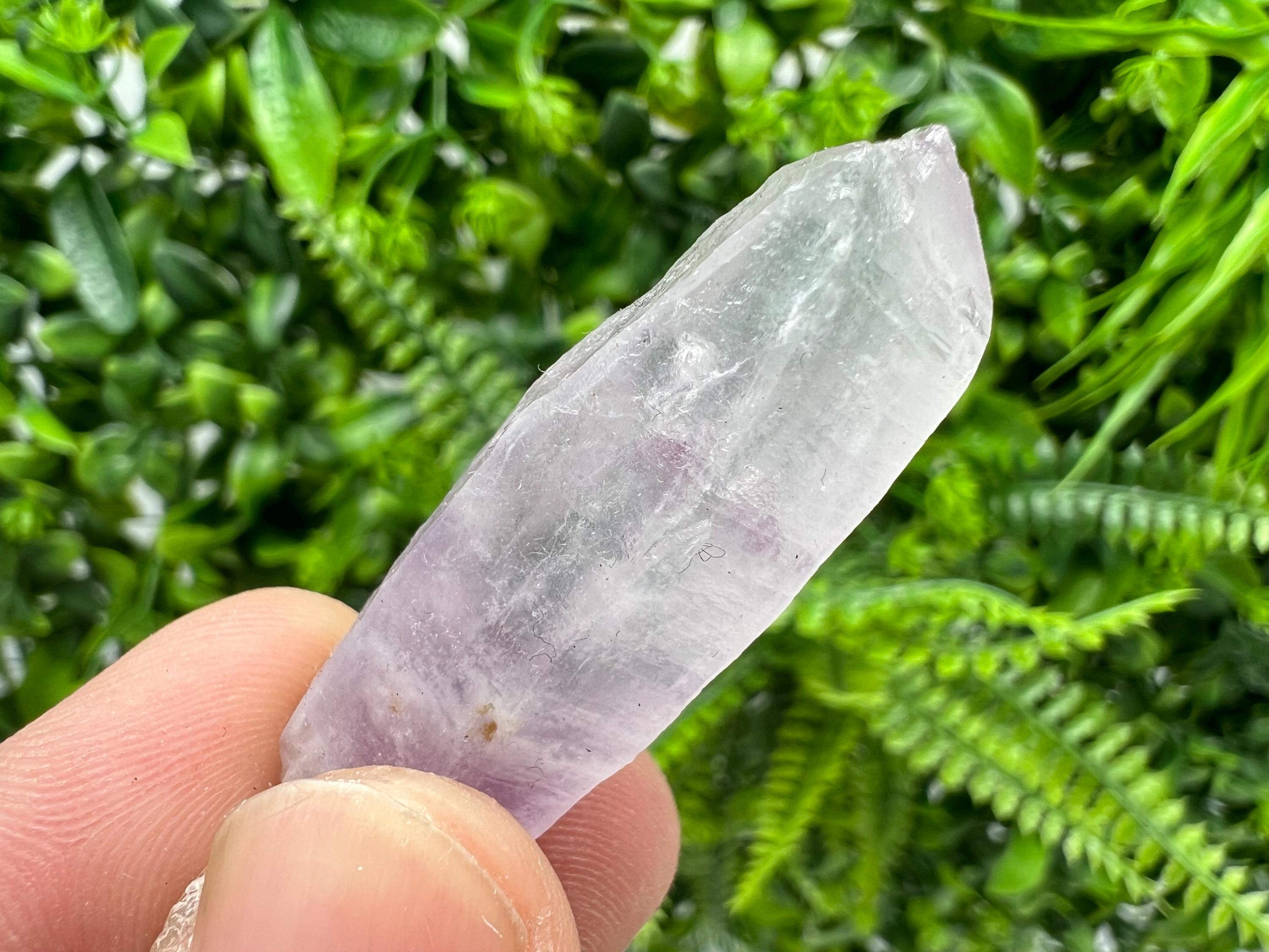 Amethyst Phantom Quartz Crystal with Chalcedony & Chlorite Inclusions
