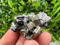 Pyrite Cluster, Galena, Sphalerite Mineral Specimen, Bulgaria Decor Crystal
