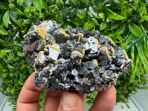 Amazing Galena spinel law on Quartz whit Siderite,from Krushev dol mine,Bulgaria,natural,collection mineral specimen,home decor crystal,souv