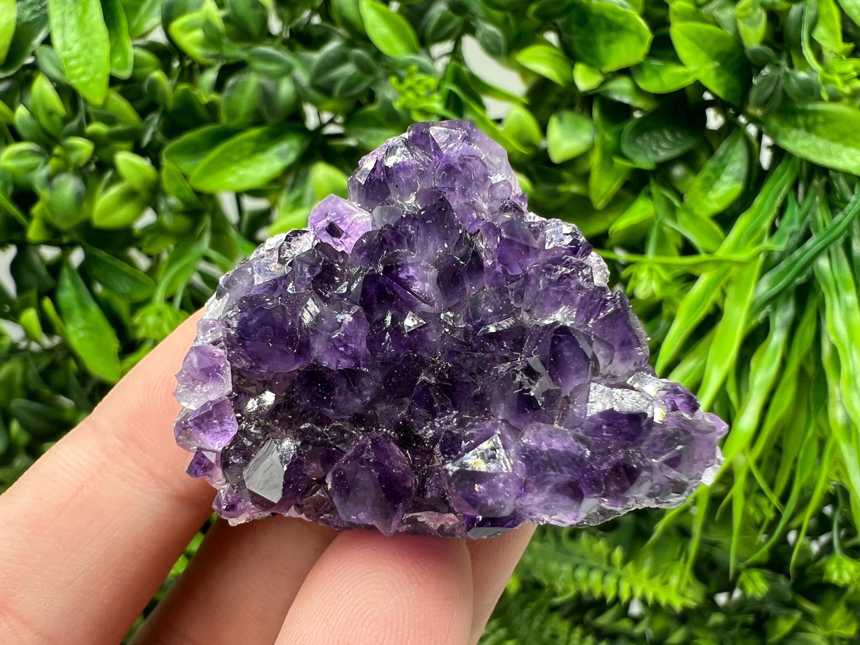 Uruguay Amethyst Crystal: Purple Quartz Home Decor, Energy Stone