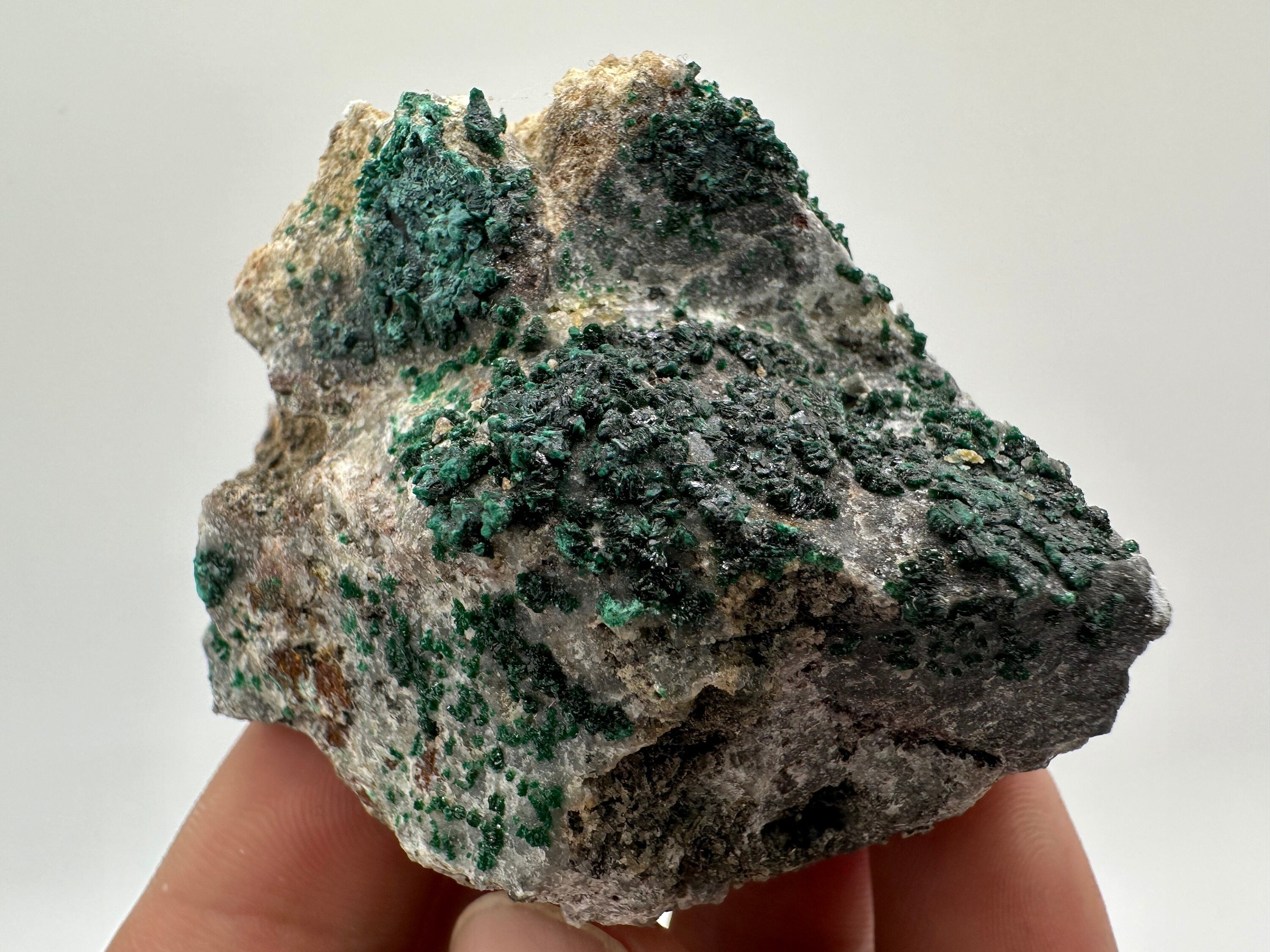 Green Polished Malachite Crystal from Congo, Mineral Specimen (6.5/4.5/4.5cm)