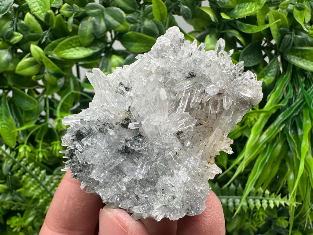 Transparent Quartz on Chlorite Matrix, Bulgarian Mineral Specimen