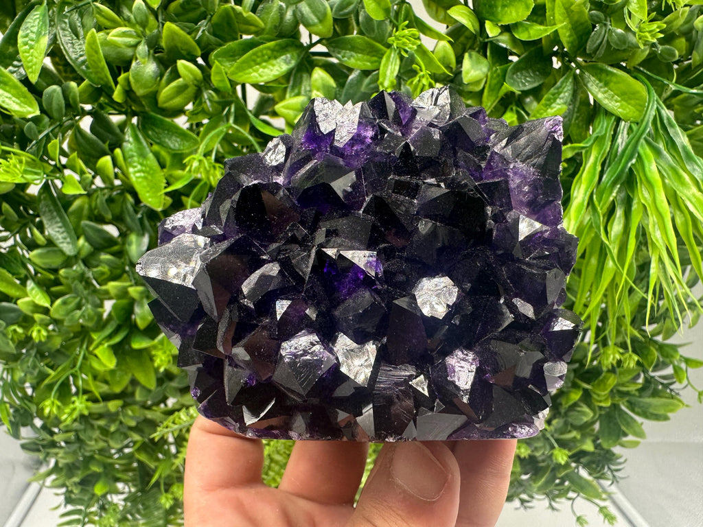 Uruguay Amethyst Crystal: Purple Quartz Home Decor, Energy Stone