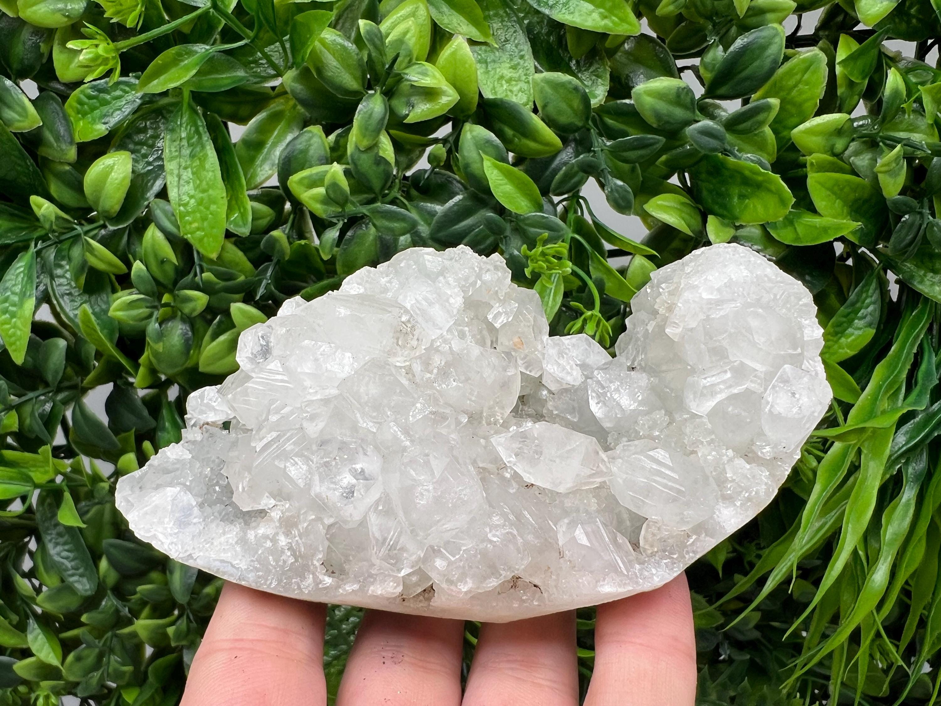 Apophyllite Stilbite Chalcedony Specimen: India Minerals Crystal Collection