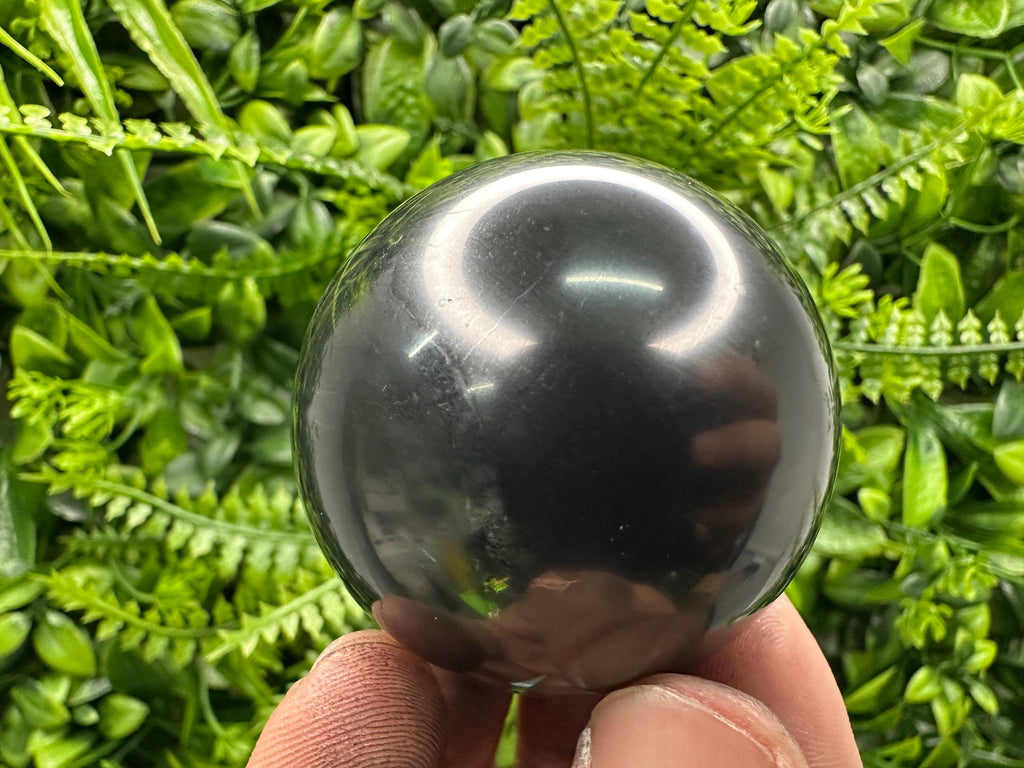 Shungite Sphere 5cm: Polished EMF Protection Crystal