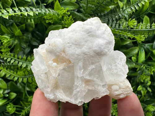 Apophyllite Stilbite on Chalcedony, Natural Crystal Mineral Specimen