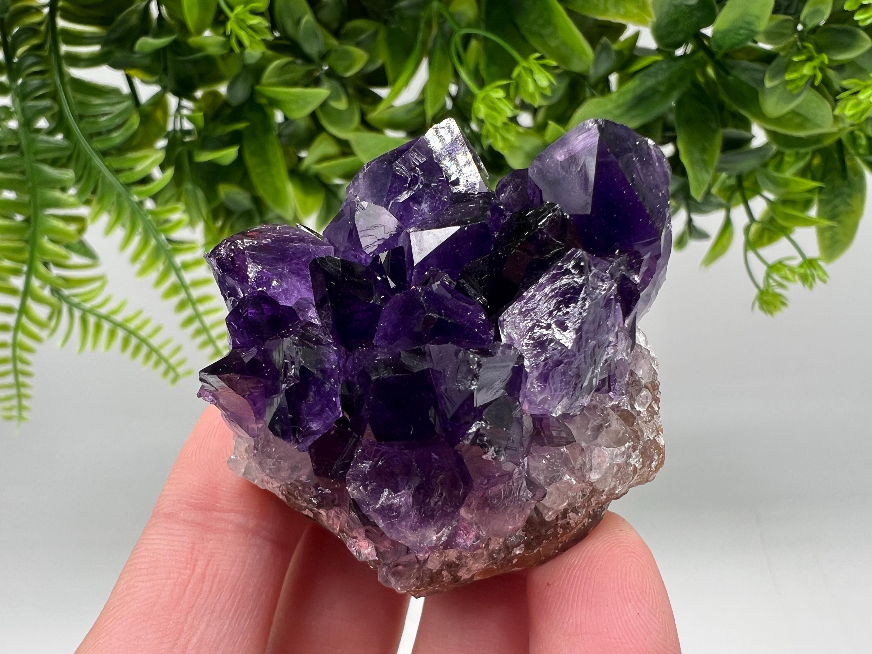 Uruguay Amethyst Crystal: Purple Quartz Home Decor, Energy Stone