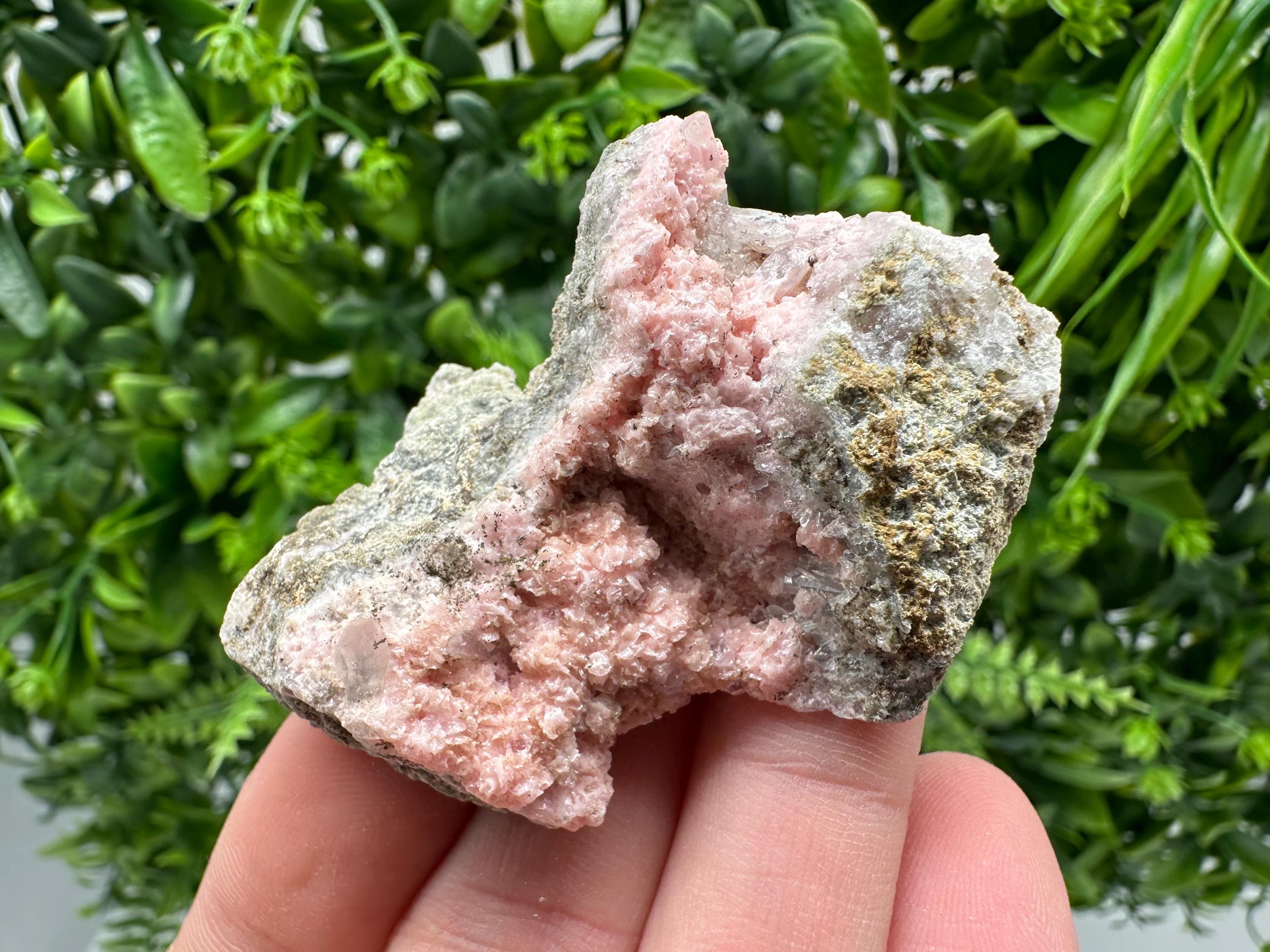 Pink Rhodochrosite Crystal: Starnica Mine, Bulgaria, Home Decor