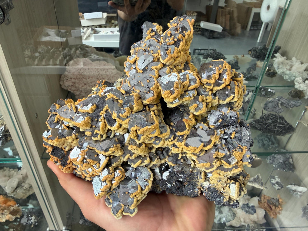 Galena Dolomite Cluster, Krushev dol Bulgaria Mineral Specimen