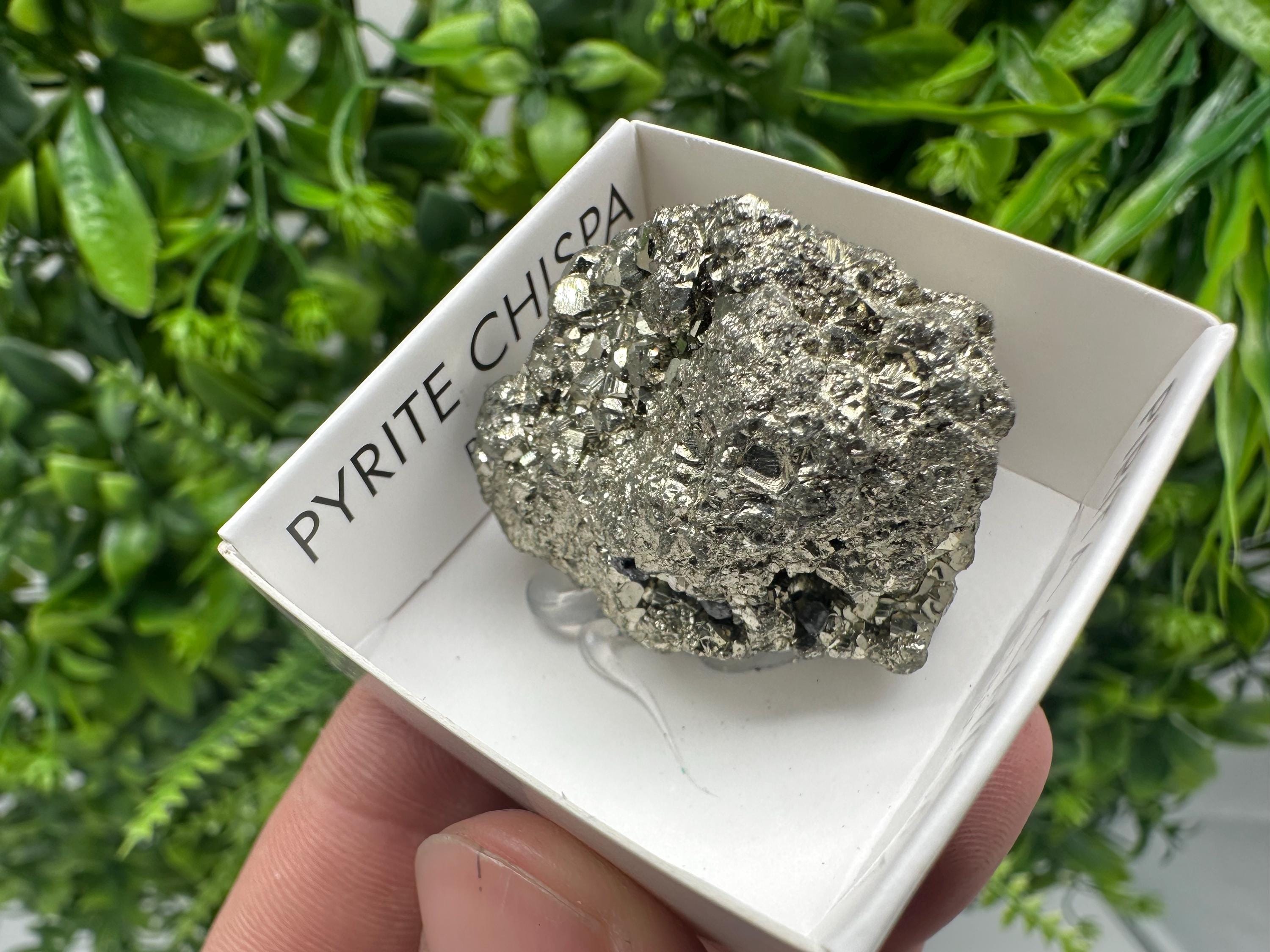 Peruvian Pyrite Cube, Natural Shiny Mineral Specimen, Home Decor Stone